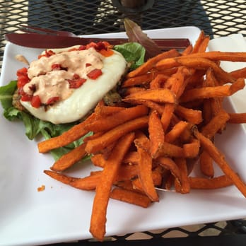 Ty's Burger House - Veggie burger no bread and side of sweet potato fries - Burgers Near Me - Oceanside, California Ty's Burger House - Veggie burger no bread and side of sweet potato fries - Burgers Near Me - Oceanside, California