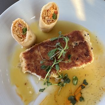 Maxwell's Beach Cafe - Macadamia Crusted Halibut - New American Near Me - Arnolds Park, Iowa
