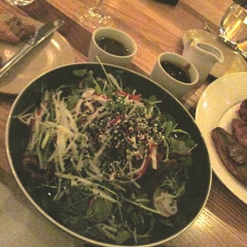 Bread Street Kitchen - Salad of kale, red cabbage, feenel carrots, pumpkin and sunflower seeds, white balsamic dressing - British Near Me - London, XGL