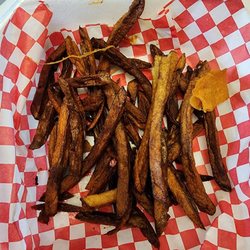 Graham’s Grill South - These were the fries sent home with my sub-par cheeseburger.  They ended up in the garbage, along with the burger.  A complete waste of $23