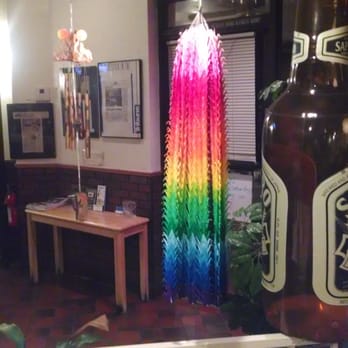 Sekai Sushi - 1000 cranes.. Really cool. A customer made it for them! - Japanese Near Me - Mesa, Arizona Sekai Sushi - 1000 cranes.. Really cool. A customer made it for them! - Japanese Near Me - Mesa, Arizona