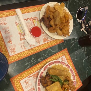 Happy Dragon - Two Plates from buffet - Chinese Near Me - Dry Ridge, Kentucky