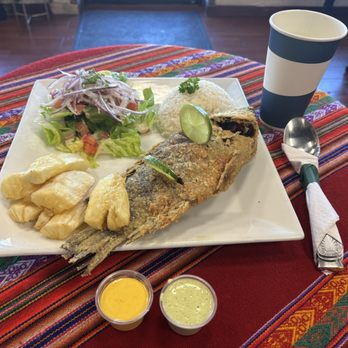 Calletana’s Peruvian Fast Food - Tilapia entree - Peruvian Near Me - Chantilly, Virginia