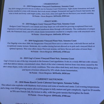 Sojourn Cellars - Menu - Wineries Near Me - Sonoma, California Sojourn Cellars - Menu - Wineries Near Me - Sonoma, California