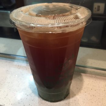 Tastea - Bootea Shaker (mango, peach, & pineapple iced tea with black jelly, I asked the staff to replace black jelly with honey boba - $4.25 20 oz) - Juice Bars & Smoothies Near Me - Garden Grove, California