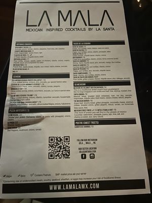 Menu photo 5 La Mala Mexican Inspired Cocktails Durham, NC