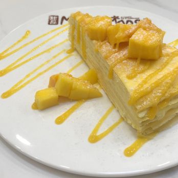 Mango Mango Dessert - Mille crepe - Desserts Near Me - Aiea, Hawaii Mango Mango Dessert - Mille crepe - Desserts Near Me - Aiea, Hawaii