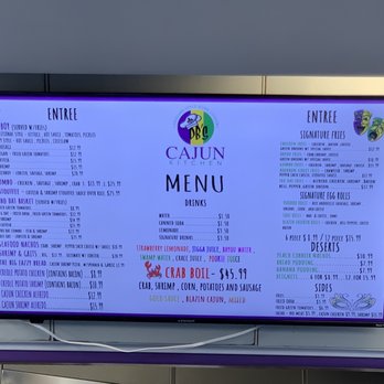 DB’s Cajun Kitchen - Menu board - Seafood Near Me - Las Vegas, Nevada DB’s Cajun Kitchen - Menu board - Seafood Near Me - Las Vegas, Nevada