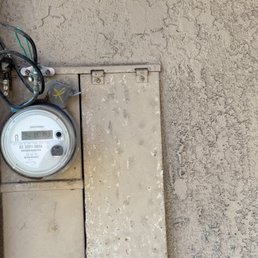 Stucco repair and paint match! Stucco repair and paint match!