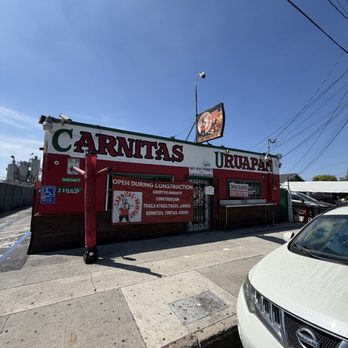Carnitas Uruapan - Traditional location under construction but they are open in the back. - Mexican Near Me - Santa Ana, California Carnitas Uruapan - Traditional location under construction but they are open in the back. - Mexican Near Me - Santa Ana, California