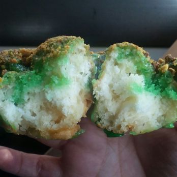 Firecakes Donuts - Inside of a pistachio donut - Donuts Near Me - Chicago, Illinois