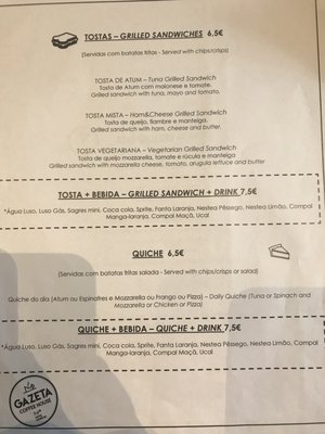 Menu photo 4 Gazeta Coffee House Sintra, 11