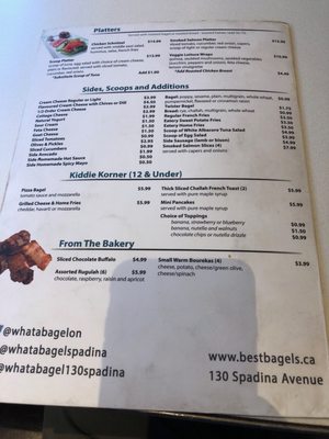 Menu photo 6 What A Bagel - Spadina Toronto, ON