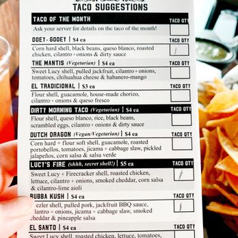 Condado Tacos - Non make our own taco menu - Bars Near Me - Cincinnati, Ohio
