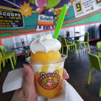 Jeremiah's Italian Ice - Mango and vanilla soft serve jelati - Desserts Near Me - Katy, Texas