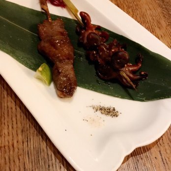 Hopstix - Robata tenderloin $4 and robata baby octopus $5 - Breweries Near Me - Chamblee, Georgia