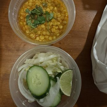 Afghan Cuisine - Lentils and onions and cucumber - Middle Eastern Near Me - Austin, Texas