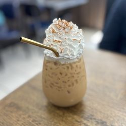 Santos Cafe & Mexican Grill - Iced horchata latte