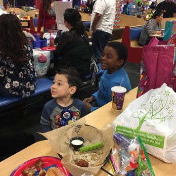 Chuck E. Cheese - Peyton & Mar (his god brother) - Pizza Near Me - Fresno, California