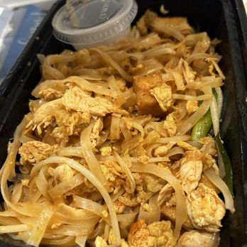 Spoon + Fork Thai Kitchen - Pad Thai with chicken- so good! - Thai Near Me - Kyle, Texas