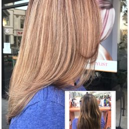 Before and after picture. I love my new hair cut, color and highlights. Thank you Louis Bao Khanh Before and after picture. I love my new hair cut, color and highlights. Thank you Louis Bao Khanh