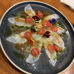 Halibut Carpaccio Halibut Carpaccio