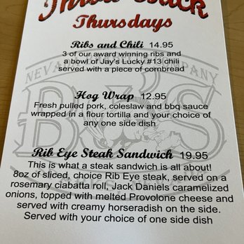 BJ's Nevada Barbecue - Daily menu - Barbeque Near Me - Sparks, Nevada BJ's Nevada Barbecue - Daily menu - Barbeque Near Me - Sparks, Nevada