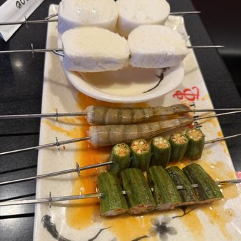 T - Kebob T 串 - buns, shrimp, okra IG/TikTok: reservationforfrancesca - Barbeque Near Me - Garden Grove, California