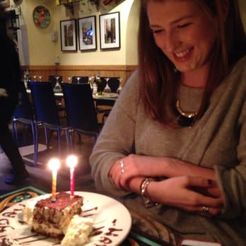 Da Mario Restaurant - Birthday tiramisu! Yum!! - Italian Near Me - London, XGL Da Mario Restaurant - Birthday tiramisu! Yum!! - Italian Near Me - London, XGL