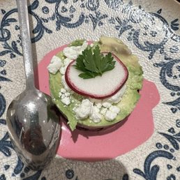 Beet and avocado appetizer with yogurt dip Beet and avocado appetizer with yogurt dip