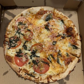 Oblio's Pizzeria - Half & Half Margherita and Rock Man - Pizza Near Me - Denver, Colorado Oblio's Pizzeria - Half & Half Margherita and Rock Man - Pizza Near Me - Denver, Colorado