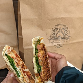 Leguminati - Chickn' Parm Crunch on the left, OG Crunch on the right - Vegan Near Me - Orlando, Florida Leguminati - Chickn' Parm Crunch on the left, OG Crunch on the right - Vegan Near Me - Orlando, Florida