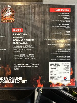 Menu photo 8 Alpha Grill BBQ Tulsa, OK