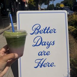 Blueberry matcha -- YUM