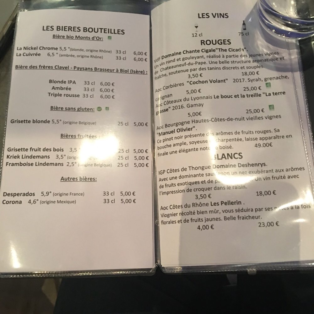 The White Frog - Menu - Cocktail Bars Near Me - Lyon, 69 The White Frog - Menu - Cocktail Bars Near Me - Lyon, 69