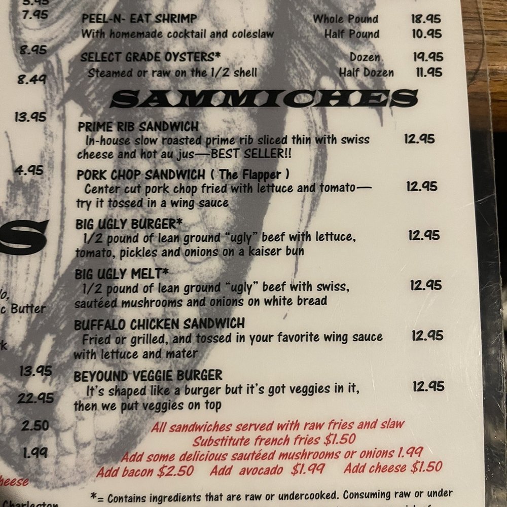 Whaley's - Menu - Bars Near Me - Edisto Island, South Carolina Whaley's - Menu - Bars Near Me - Edisto Island, South Carolina