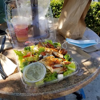 Bagels & Brew - Greek salad with chicken. Huge portion and it's amazingly delicious! - Bagels Near Me - Lake Forest, California Bagels & Brew - Greek salad with chicken. Huge portion and it's amazingly delicious! - Bagels Near Me - Lake Forest, California