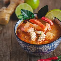 Mai Thai Cuisine - Seafood Tomyum - sweet sour and hot!