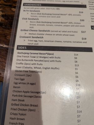 Menu photo 7 Kitchen Sunnyside Mill Valley, CA