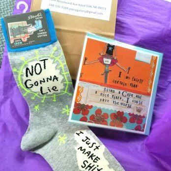 Poesy - Socks for the man, his aside when telling stories & we're laughing too hard to breathe - Home Decor Near Me - Royal Oak, Michigan