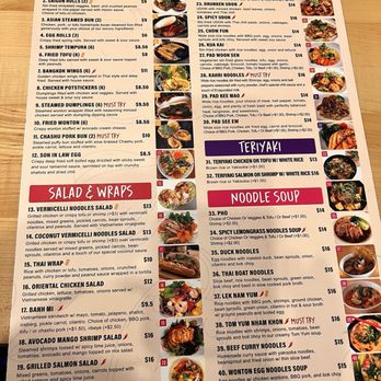 Ei8ht Noodles - Menu - Asian Fusion Near Me - Vancouver, Washington