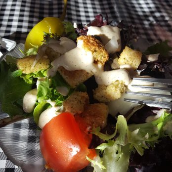 Tomanetti's Pizza - House Salad with Ceaser dressing. - Pizza Near Me - Oakland, Maryland Tomanetti's Pizza - House Salad with Ceaser dressing. - Pizza Near Me - Oakland, Maryland