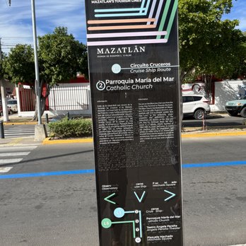 Mazatlán Cruise Terminal - Follow the blue line - Transportation Near Me - Mazatlán, SIN