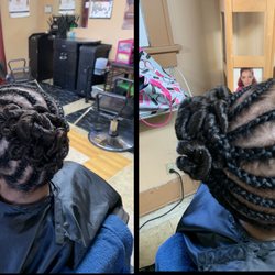 Carol's Natural Hair Studio - Braided Side Bun