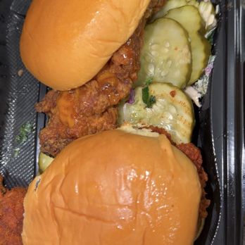 Dave's Hot Chicken - Dave's #2: 2 Sliders w/ Fries - Chicken Shop Near Me - Anaheim, California