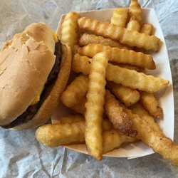 Henderson's Restaurant - Cheeseburger and fries