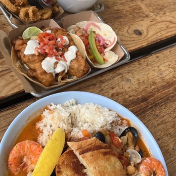 Seasurf Fish Co - Seafood Cioppino The Classic Fish Taco Chicken taco Crispy Calamari Chowder fries - Seafood Near Me - Del Mar, California Seasurf Fish Co - Seafood Cioppino The Classic Fish Taco Chicken taco Crispy Calamari Chowder fries - Seafood Near Me - Del Mar, California