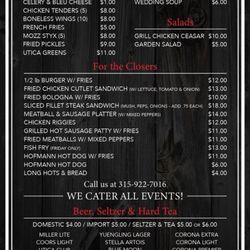Starting Gate Pub and Grill - Menu