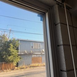 Showboat Motel - Blue tape on the screen