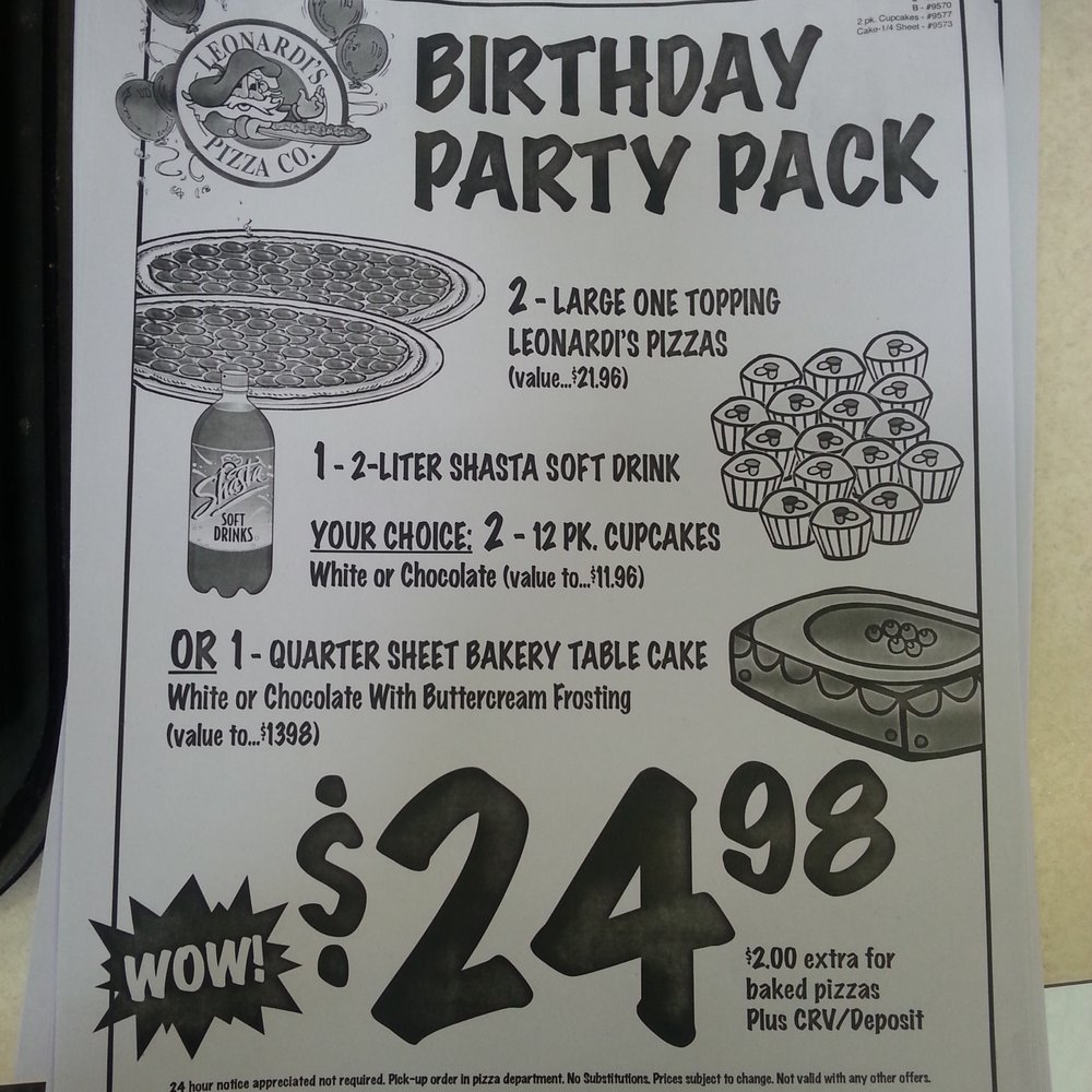 Leonardi's Pizza at WINCO - Excellent deal for a group or team - Pizza Near Me - Lancaster, California